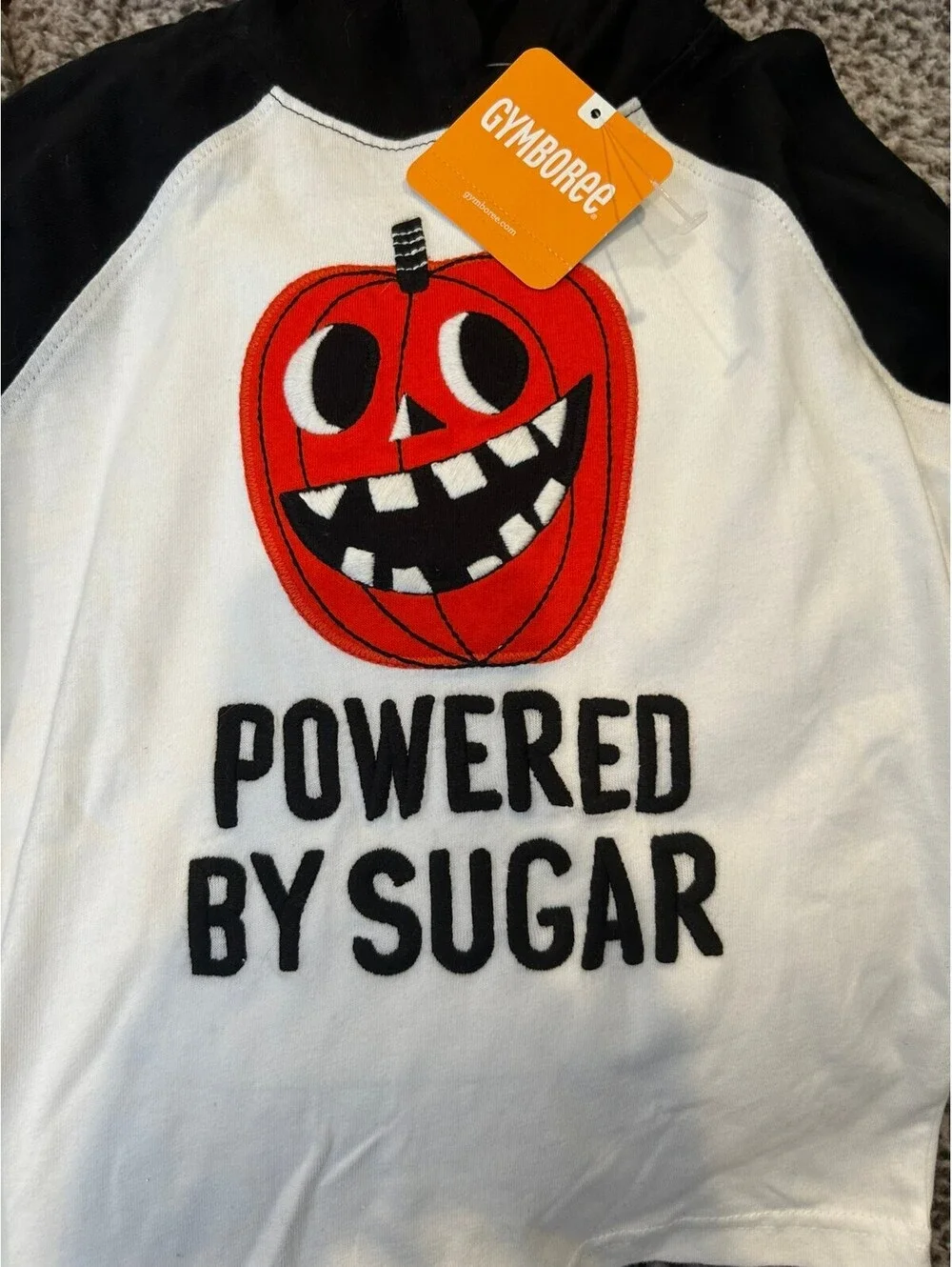 Gymboree Toddler 2T 'Powered By Sugar' Halloween Hoodie